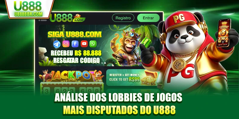 Análise dos lobbies de jogos mais disputados do U888