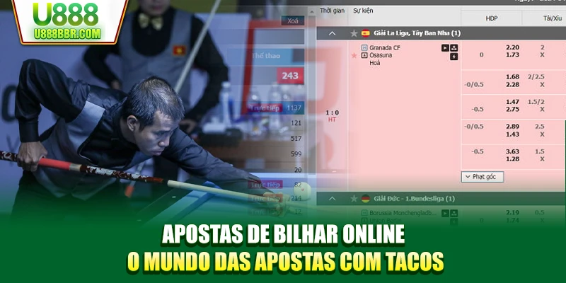 Apostas de bilhar online: o mundo das apostas com tacos