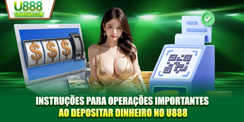 Instruções para operações importantes ao depositar dinheiro no U888